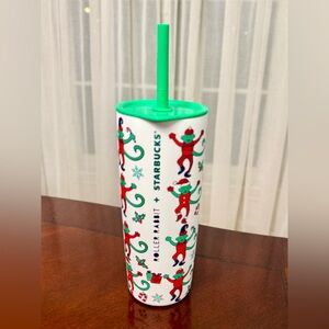 SOLD OUT Starbucks x Roller Rabbit Red & Green Holiday Limited Edition Tumbler